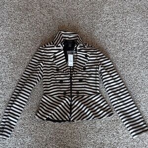 White House Black Market Striped Blazer